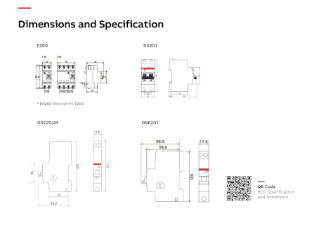 เบรคเกอร์กันไฟดูด 63 แอมป์ 2 โพล ABB RCCB FH202 AC-63/0.03 (Type AC)_5